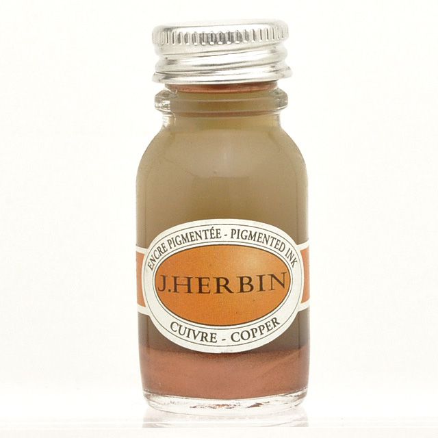 HERBIN（エルバン） ボトルインク ピグメントインク15ml カッパー HB12506