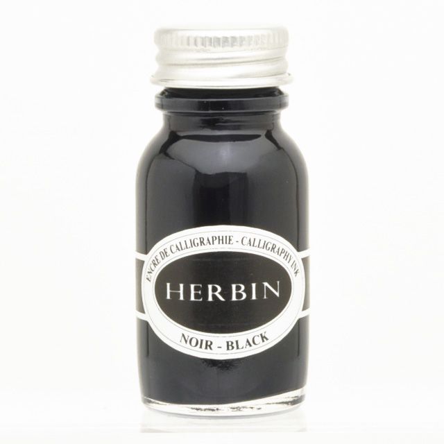HERBIN（エルバン） ボトルインク カリグラフィーインク15ml ブラック HB12409