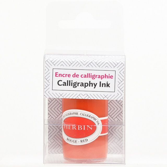 HERBIN（エルバン） ボトルインク カリグラフィーインク15ml レッド HB12420