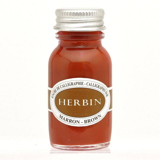 HERBIN（エルバン） ボトルインク カリグラフィーインク15ml ブラウン HB12440
