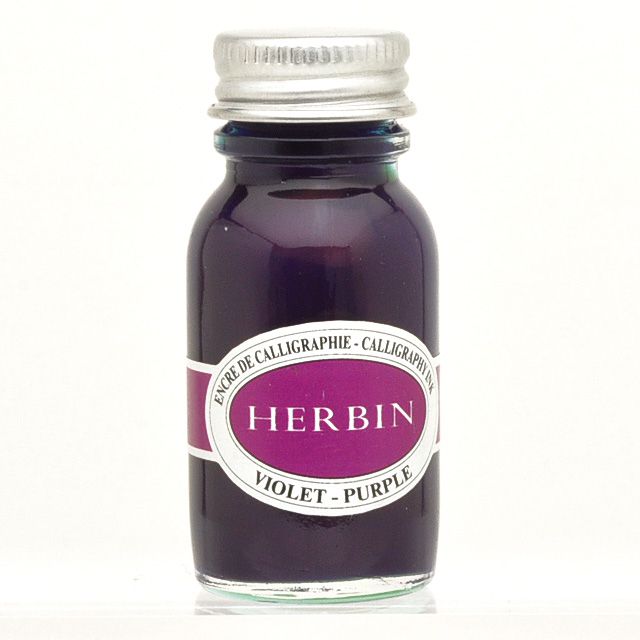 HERBIN（エルバン） ボトルインク カリグラフィーインク15ml パープル HB12470