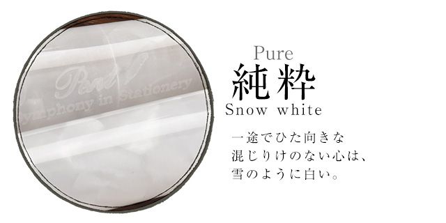 【5/1 12時～5/2 12時はポイント10倍！】【ペンシース プレゼント】Pent〈ペント〉 万年筆 シンフォニー デリカート 純粋(Pure) ～Snow white～