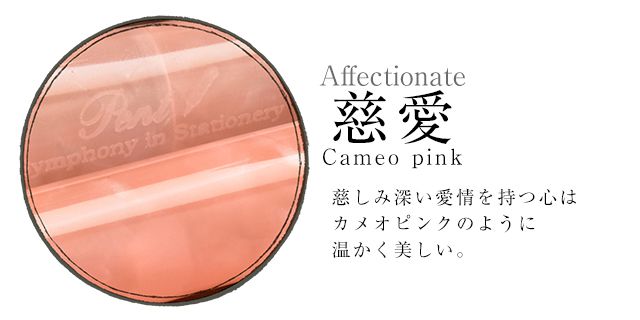 【ペンシース プレゼント】Pent〈ペント〉 万年筆 シンフォニー デリカート 慈愛(Affectionate) ～Cameo pink～