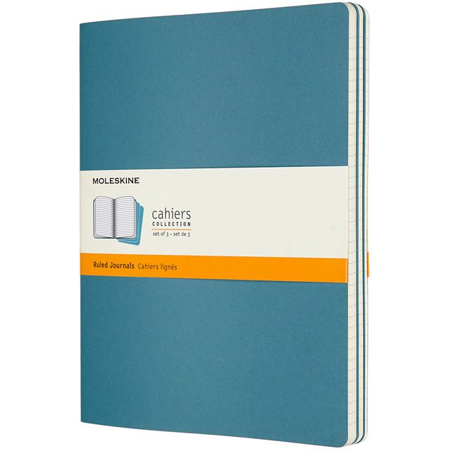 MOLESKINE（モレスキン） カイエ Xラージサイズ ルールドノート ブリスクブルー 3冊セット CH021B44 5181849