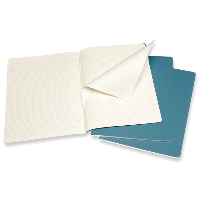 MOLESKINE（モレスキン） カイエ Xラージサイズ ルールドノート ブリスクブルー 3冊セット CH021B44 5181849【ディスカウントコーナー】