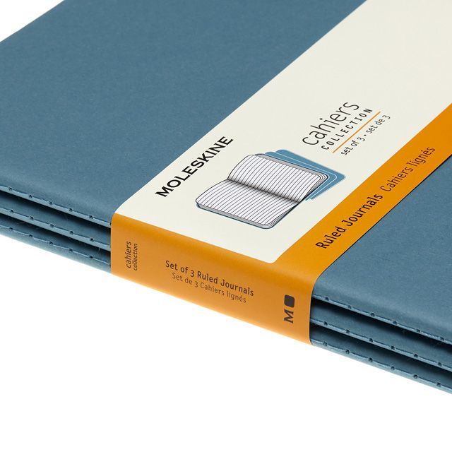 MOLESKINE（モレスキン） カイエ Xラージサイズ ルールドノート ブリスクブルー 3冊セット CH021B44 5181849【ディスカウントコーナー】