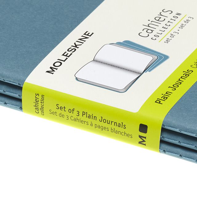 MOLESKINE（モレスキン） カイエ ポケットサイズ プレーンノート ブリスクブルー 3冊セット CH013B44 5181840