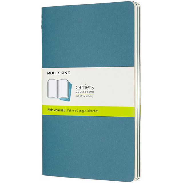 MOLESKINE（モレスキン） カイエ ラージサイズ プレーンノート ブリスクブルー 3冊セット CH018B44 5181846