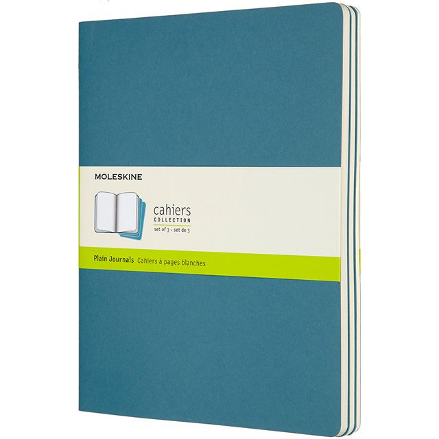 MOLESKINE（モレスキン） カイエ Xラージサイズ プレーンノート ブリスクブルー 3冊セット CH023B44 5181852