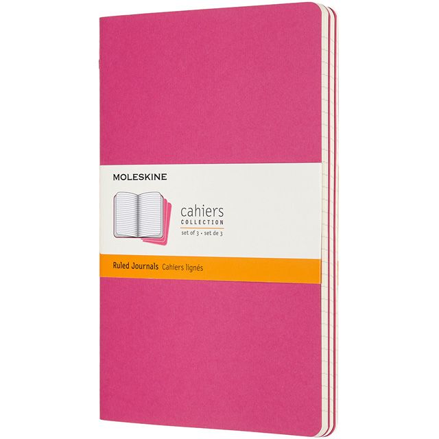 MOLESKINE（モレスキン） カイエ ラージサイズ ルールドノート キネティックピンク 3冊セット CH016D17 5181844