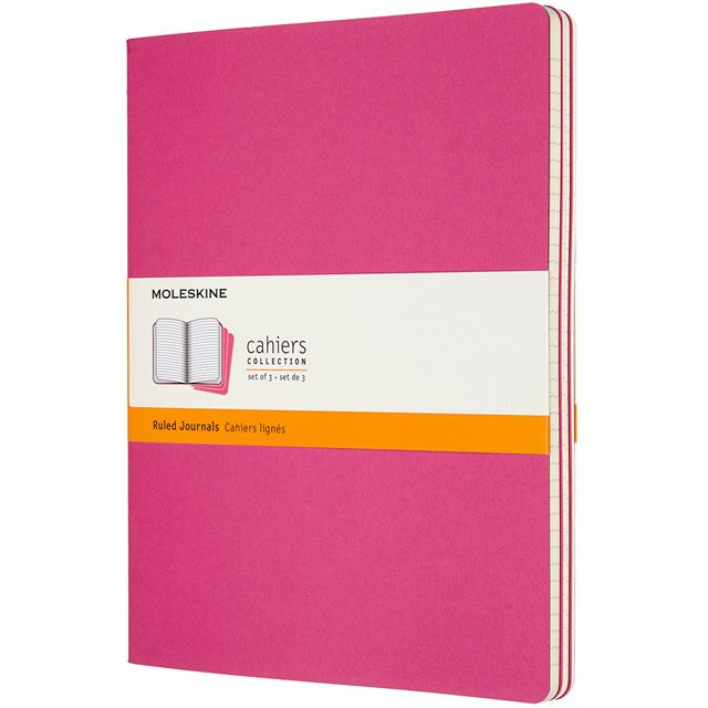 MOLESKINE（モレスキン） カイエ Xラージサイズ ルールドノート キネティックピンク 3冊セット CH021D17 5181850