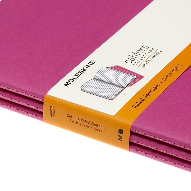 MOLESKINE（モレスキン） カイエ Xラージサイズ ルールドノート キネティックピンク 3冊セット CH021D17 5181850