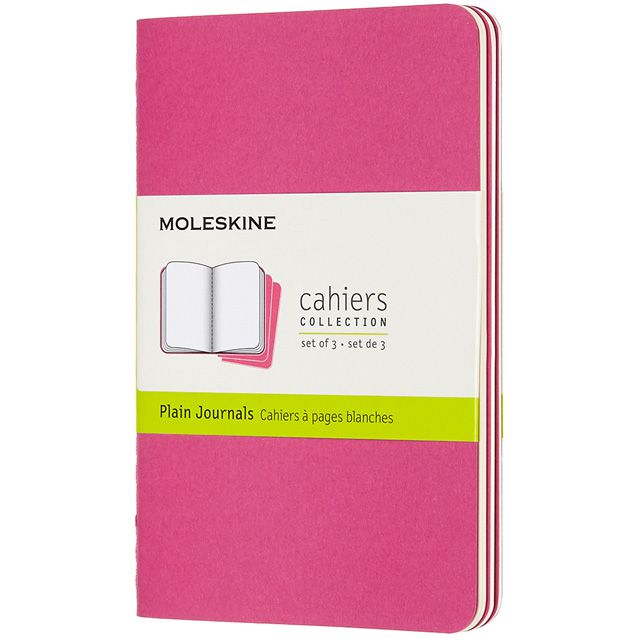 MOLESKINE（モレスキン） カイエ ポケットサイズ プレーンノート キネティックピンク 3冊セット CH013D17 5181841