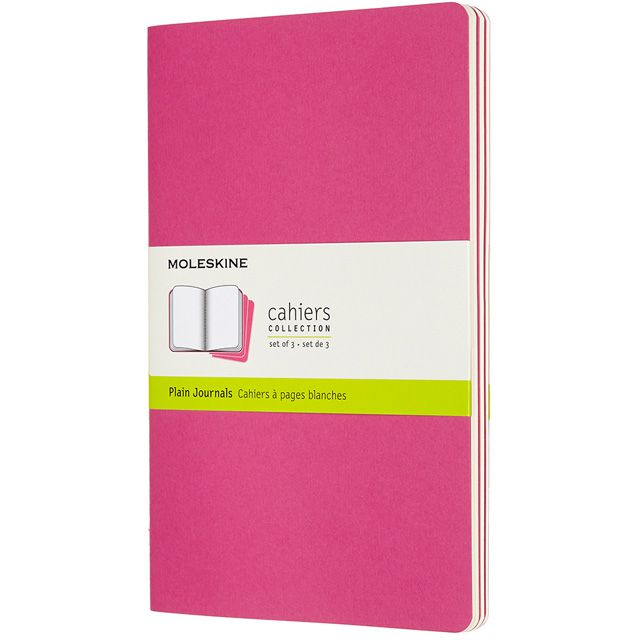 MOLESKINE（モレスキン） カイエ ラージサイズ プレーンノート キネティックピンク 3冊セット CH018D17 5181847