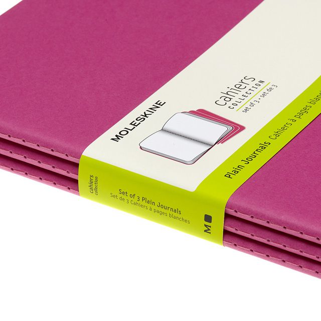 MOLESKINE（モレスキン） カイエ Xラージサイズ プレーンノート キネティックピンク 3冊セット CH023D17 5181853