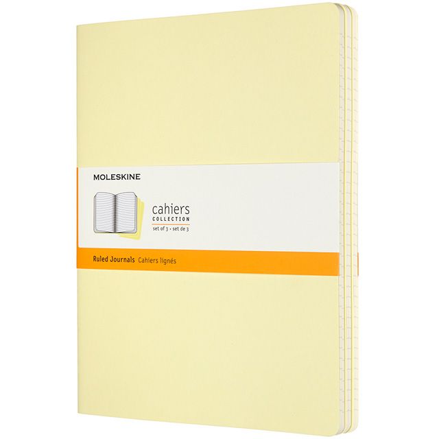 MOLESKINE（モレスキン） カイエ Xラージサイズ ルールドノート テンダーイエロー 3冊セット CH021M23 5181851