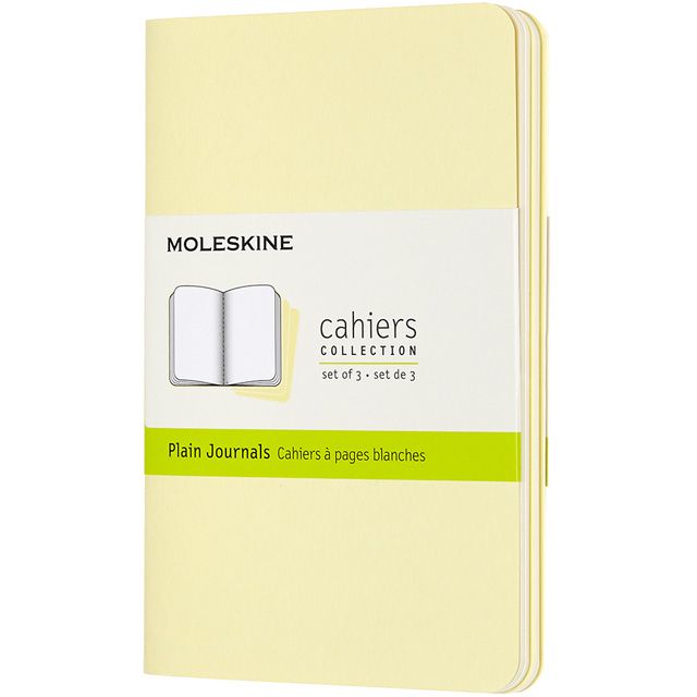 MOLESKINE（モレスキン） カイエ ポケットサイズ プレーンノート テンダーイエロー 3冊セット CH013M23 5181842