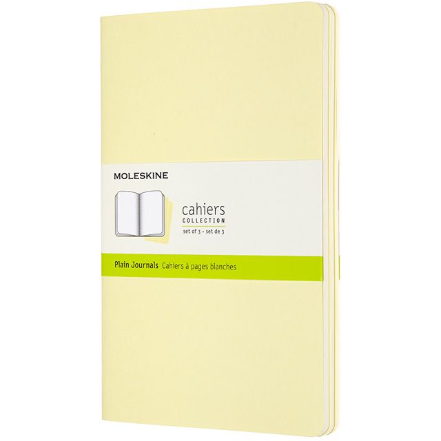 MOLESKINE（モレスキン） カイエ ラージサイズ プレーンノート テンダーイエロー 3冊セット CH018M23 5181848