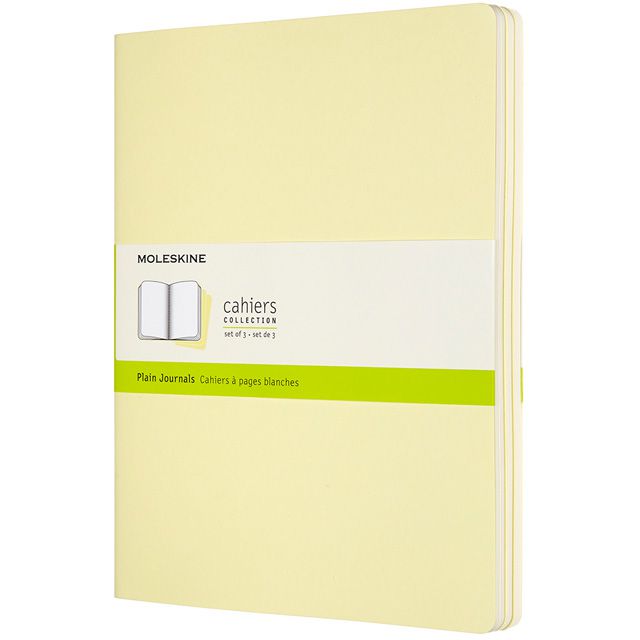 MOLESKINE（モレスキン） カイエ Xラージサイズ プレーンノート テンダーイエロー 3冊セット CH023M23 5181854