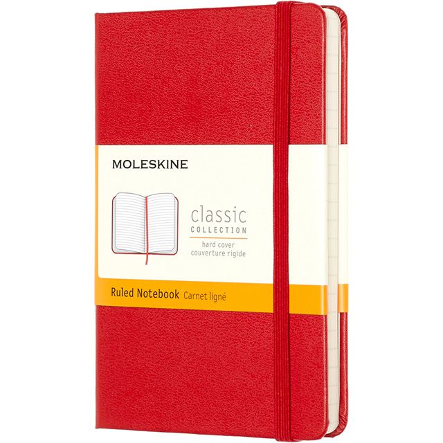 MOLESKINE（モレスキン） ノートブック スカーレットレッド クラシック ポケットサイズ 横罫 MM710R 5180092