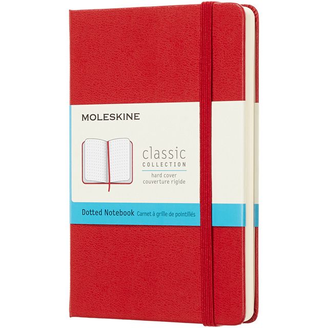 【ポイント15倍】MOLESKINE（モレスキン） ノートブック スカーレットレッド クラシック ポケットサイズ ドット（ドット方眼） MM713F2 5180331