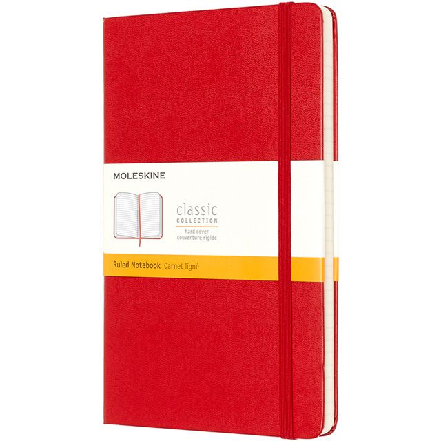 MOLESKINE（モレスキン） ノートブック スカーレットレッド クラシック ラージサイズ 横罫 QP060R 5180111