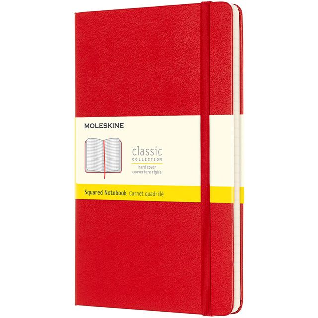 MOLESKINE（モレスキン） ノートブック スカーレットレッド クラシック ラージサイズ 方眼 QP061R 5180115