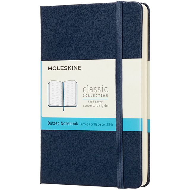 MOLESKINE（モレスキン） ノートブック サファイアブルー クラシック ポケットサイズ ドット（ドット方眼） MM713B20 5180334