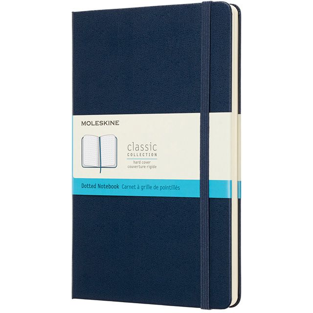 MOLESKINE（モレスキン） ノートブック サファイアブルー クラシック ラージサイズ ドット（ドット方眼） QP066B20 5180335