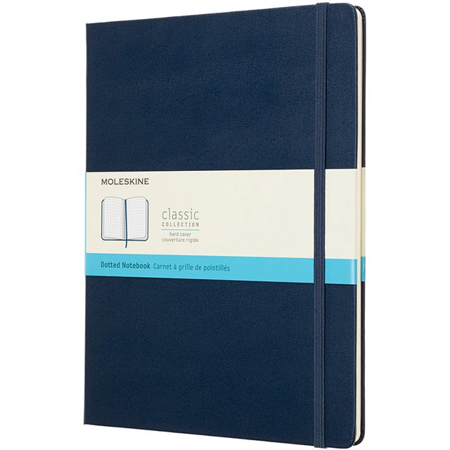 MOLESKINE（モレスキン） ノートブック サファイアブルー クラシック Xラージサイズ ドット（ドット方眼） QP093B20 5180336