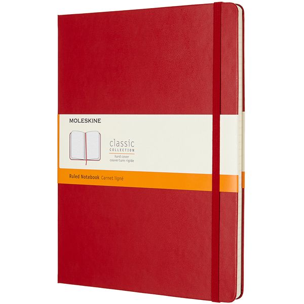 MOLESKINE（モレスキン） ノートブック スカーレットレッド クラシック Xラージサイズ 横罫 QP090F2 5180125