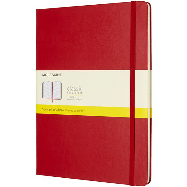 MOLESKINE（モレスキン） ノートブック スカーレットレッド クラシック Xラージサイズ 方眼 QP091F2 5180127