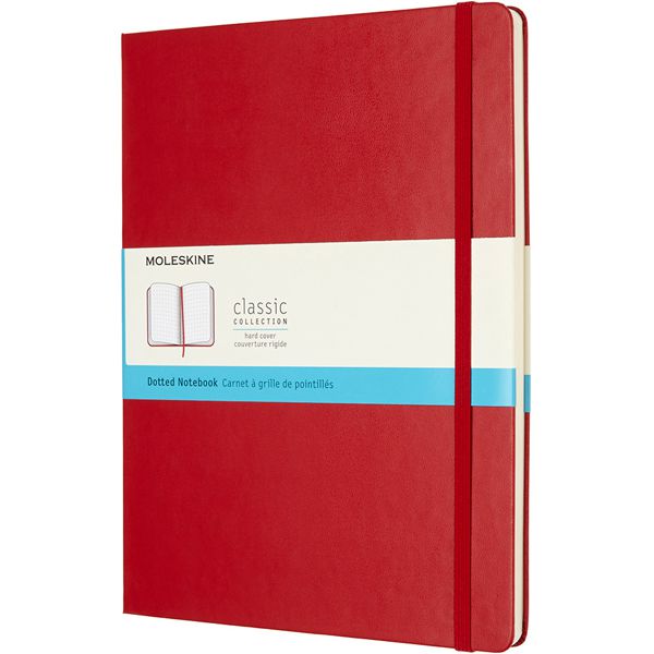 MOLESKINE（モレスキン） ノートブック スカーレットレッド クラシック Xラージサイズ ドット（ドット方眼） QP093F2 5180132