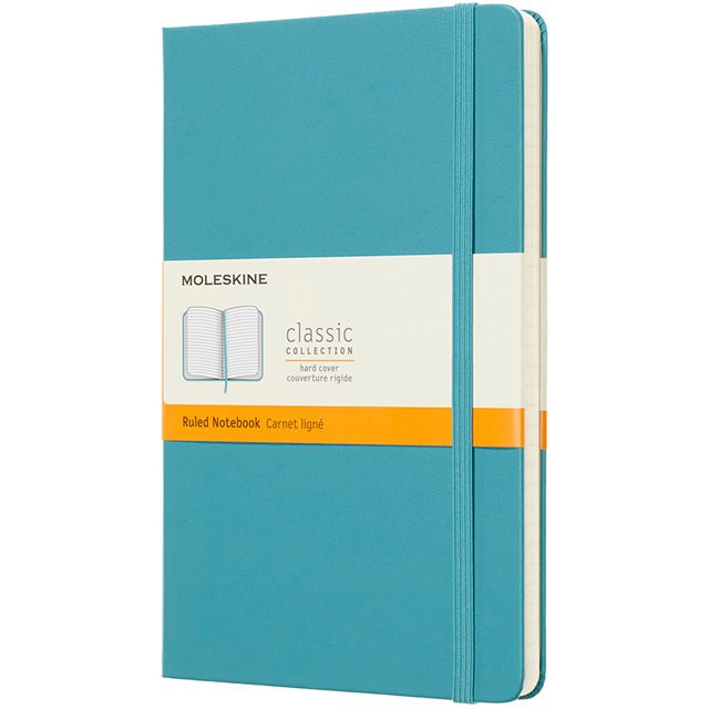 MOLESKINE（モレスキン） ノートブック リーフブルー クラシック ラージサイズ 横罫 QP060B35 5180313