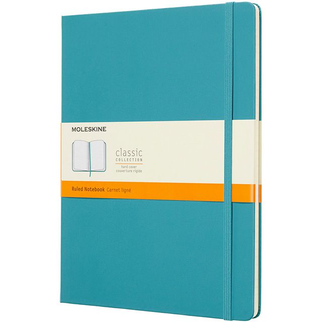 MOLESKINE（モレスキン） ノートブック リーフブルー クラシック Xラージサイズ 横罫 QP090B35 5180315