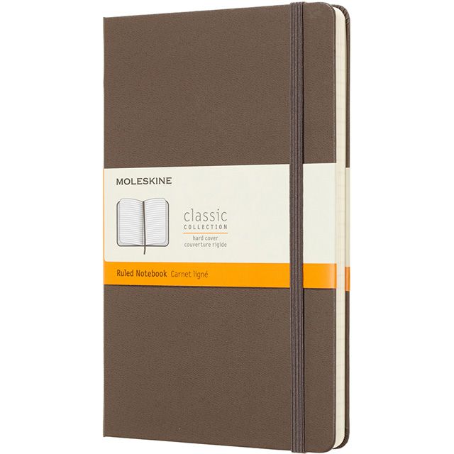 MOLESKINE（モレスキン） ノートブック アースブラウン クラシック ラージサイズ 横罫 QP060P14 5180319