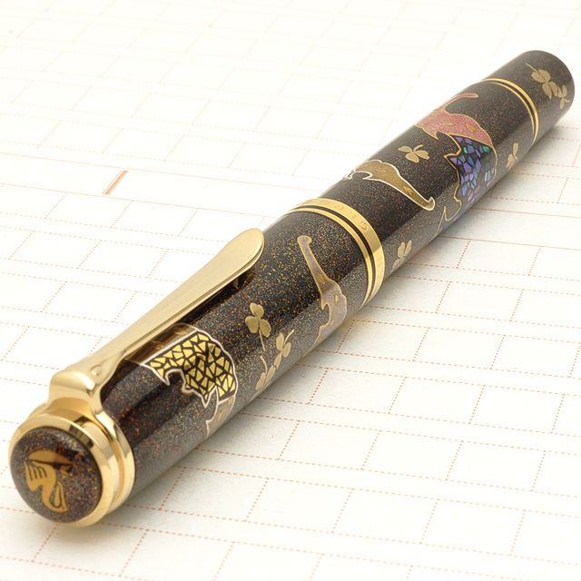 Pelikan（ペリカン）万年筆 蒔絵 限定万年筆 五福蝙蝠