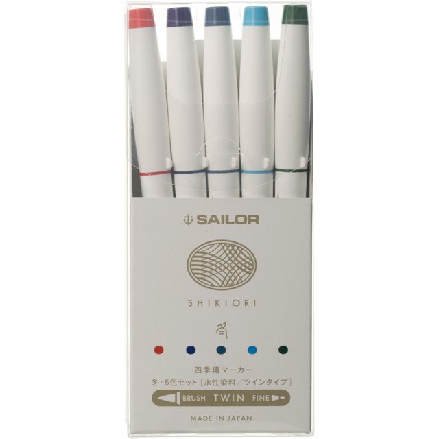 SAILOR（セーラー万年筆） 四季織 マーカー マーキングペン 5色セット 25-5101-