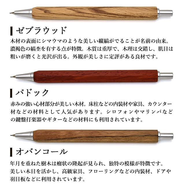 竹内靖貴 ペンシル Octagonally 八角形細軸Pen 0.5mm