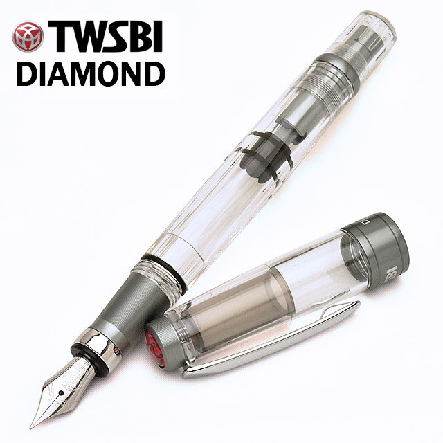 TWSBI ツイスビー 万年筆 ダイヤモンド 580AL ニッケルグレイ M74470 ...