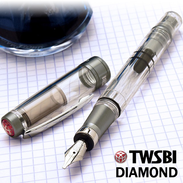 TWSBI（ツイスビー） 万年筆 ダイヤモンド 580AL R ニッケルグレイ スタブ　M7447090