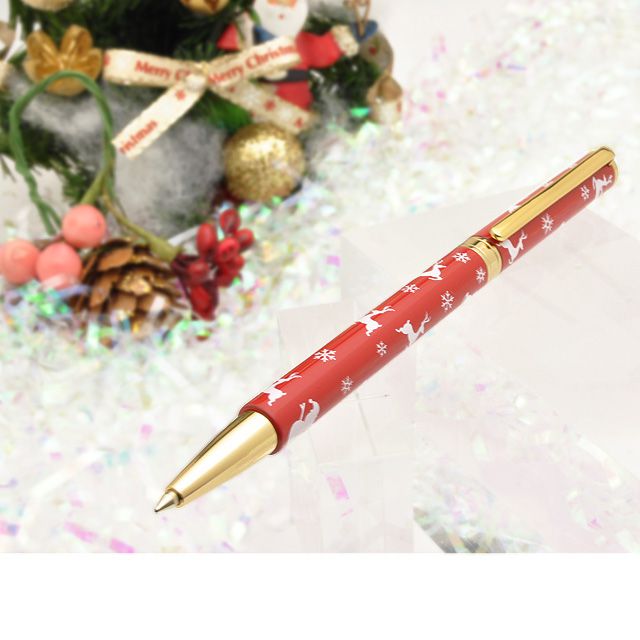 IWI（アイダブリューアイ） クリスタル キャンディバー ボールペン クリスマス限定品 レッド IWI-9S521-1G