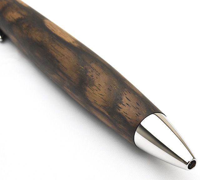 工房 楔 ボールペン ルーチェペン 黒柿 孔雀杢 | 世界の筆記具ペンハウス