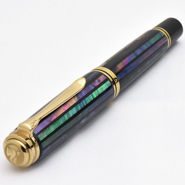 Pelikan（ペリカン）万年筆 限定品 螺鈿万年筆 M1000 緑光【りょっこう】