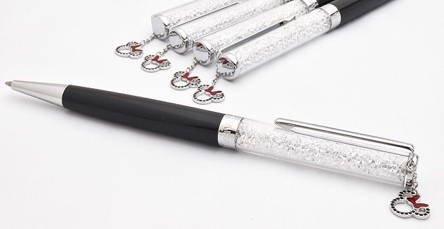 スワロフスキー ボールペン Crystalline チャームペン ミニー Disney Minnie 世界の筆記具ペンハウス