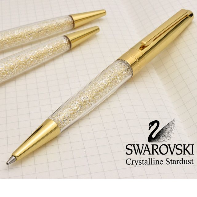 SWAROVSKI（スワロフスキー） ボールペン Crystalline スターダスト クリップ付き ゴールド 5296362