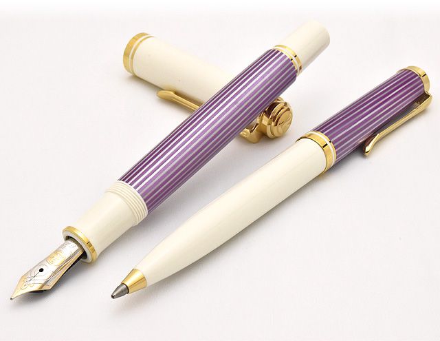 (新品、未使用品) 新品未使用 ペリカン EF バイオレットホワイト 限定スーべレーン 筆記具