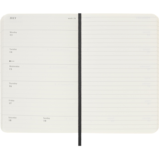 MOLESKINE（モレスキン）2025年7月はじまり ウィークリーダイアリー ソフトカバー ラージサイズ