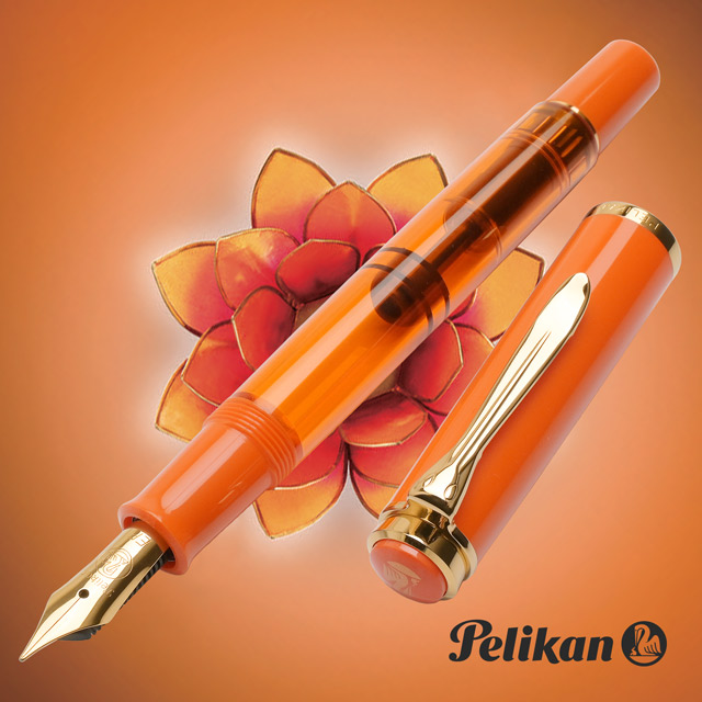 Pelikan（ペリカン）特別生産品 万年筆 クラシック M200 オレンジ デライト