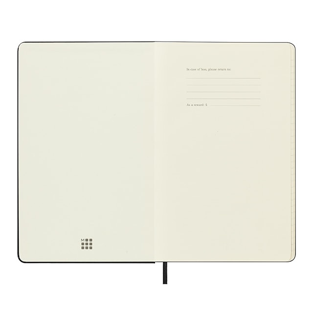 MOLESKINE（モレスキン）2025年7月はじまり ホリゾンタルダイアリー ハードカバー ラージサイズ ブラック DHB18WH3Y26